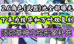 2.6卡池最新爆料,新角色集结，神秘力量即将觉醒！